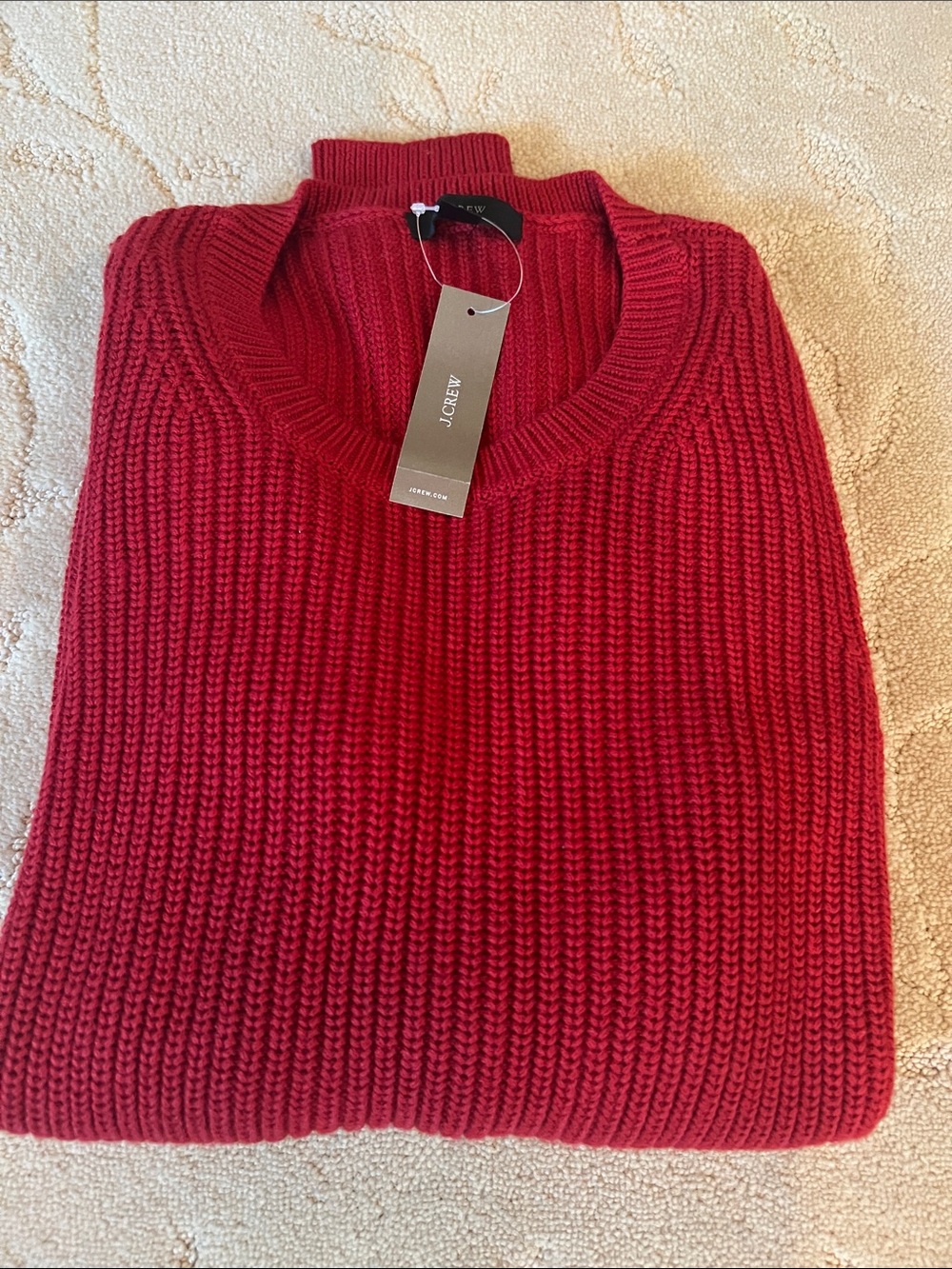 J. Crew Fisherman crewneck sweater in cotton-cashmere Small NWT